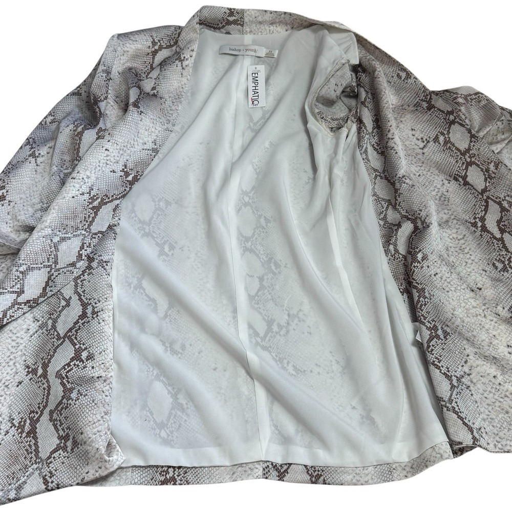 NEW Bishop + Young Satin Iconic Python Print Ligh… - image 8